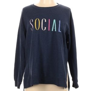 Wildfox Navy Sweatshirt- NWT